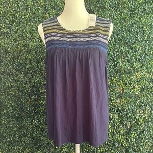 LOFT Women's Blue Sleeveless Top new